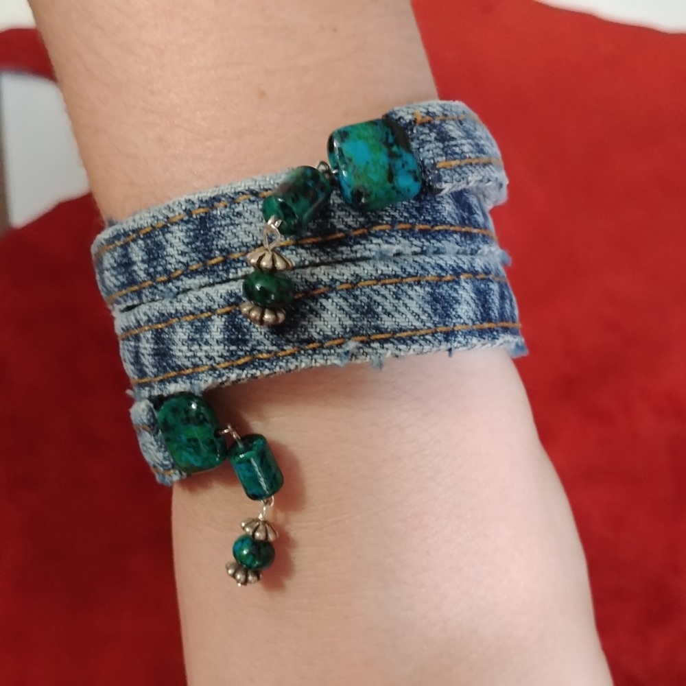 Recycled Denim Bracelet